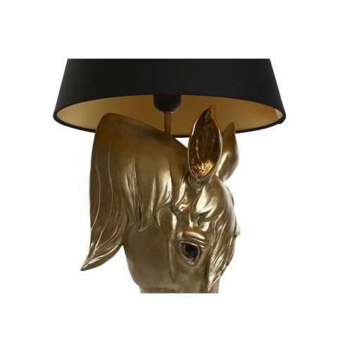 Stolna svjetiljka Home ESPRIT Crna zlatan Smola 50 W 220 V 30 x 30 x 59 cm Cijena