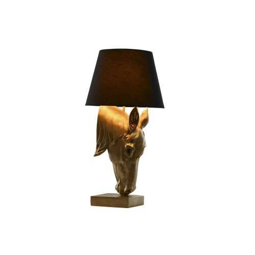 Stolna svjetiljka Home ESPRIT Crna zlatan Smola 50 W 220 V 30 x 30 x 59 cm Cijena