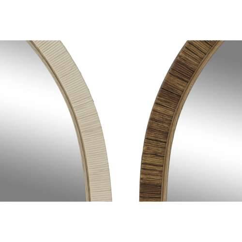 Zidno ogledalo Home ESPRIT Smeđa Bež Prirodno Bjelokost Scandi 55 X 2 X 75 cm (4 kom.) Cijena