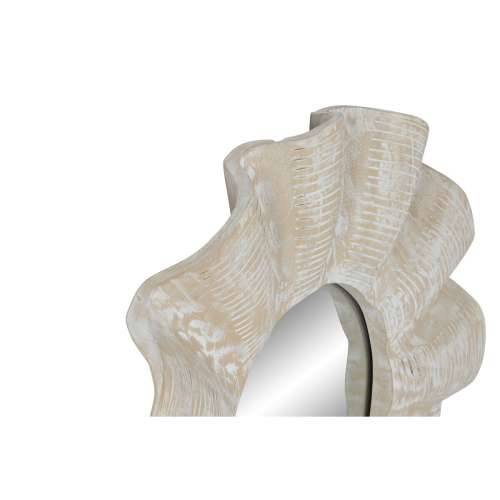 Zidno ogledalo Home ESPRIT Bijela Decapé rezbareno 76 x 7 x 76 cm Cijena