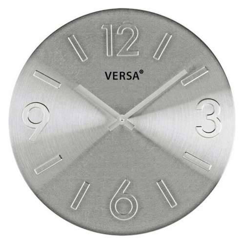 Zidni sat Versa Srebrna Metal Aluminij 4 x 35,5 x 35,5 cm Cijena