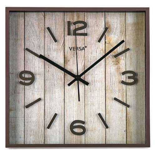 Zidni sat Versa Smeđa Plastika Escandinavo/Nórdico 4,1 x 28 x 28 cm Cijena