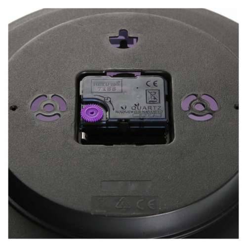 Zidni sat Versa Crna Plastika 3,8 x 25 x 25 cm Cijena