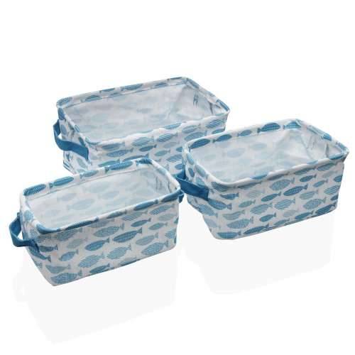 Set košara Versa Aqua 18 x 14 x 28 cm 28 x 18 x 14 cm Ribe Cijena