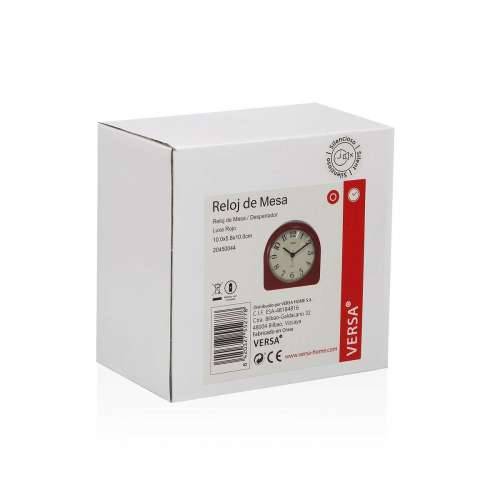 Galda pulkstenis Versa Luxa Crvena Plastika 5,8 x 10 x 10 cm Cijena