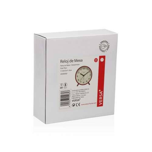 Galda pulkstenis Versa Zeal Crvena Plastika 5,4 x 11,8 x 11 cm Cijena