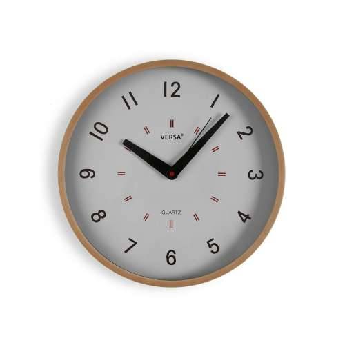 Zidni sat Versa Bijela Plastika 4 x 30 x 30 cm Cijena