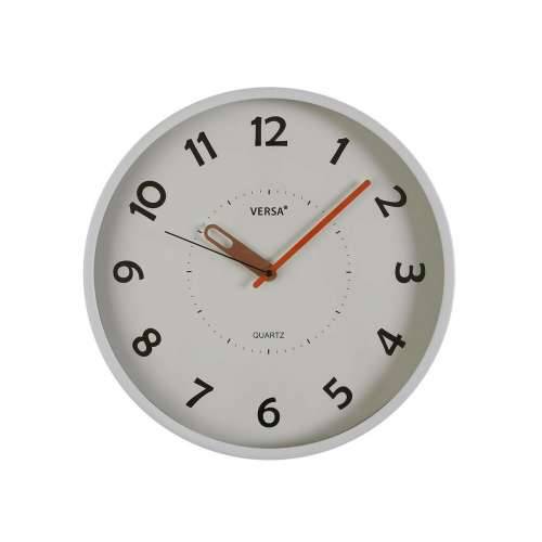 Zidni sat Versa Bijela Plastika 4 x 30 x 30 cm Cijena
