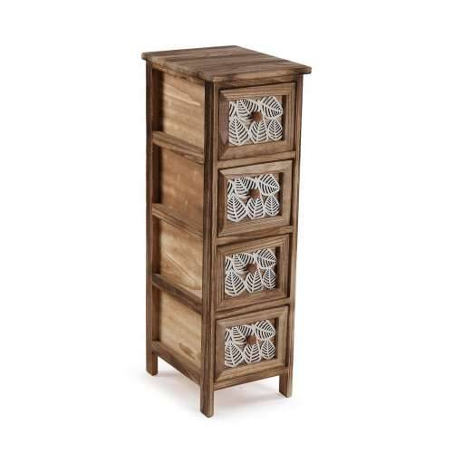 Ormarić s ladicama Versa Leaf Drvo 32 x 81 x 26 cm Cijena