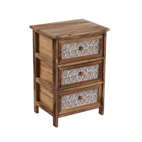 Ormarić s ladicama Versa Leaf Drvo 29 x 58 x 40 cm Cijena