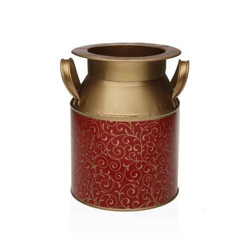 Vrč Versa Serpentine Crvena Metal 16 x 20 x 20 cm Cijena