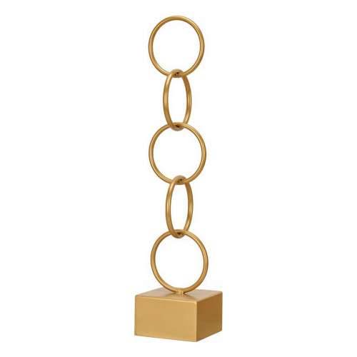 Ukrasna figura Obruči zlatan Metal (12,5 x 60,5 x 12,5 cm) Cijena