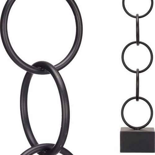 Ukrasna figura Obruči Crna Metal (12,5 x 60,5 x 12,5 cm) Cijena