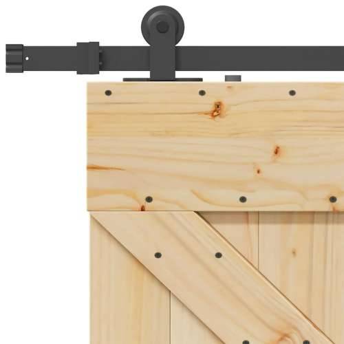 Klizna vrata s priborom za montažu 100x210 cm masivna borovina - 100 x 210 cm (213.5 cm) 1 Trokutasti Cijena