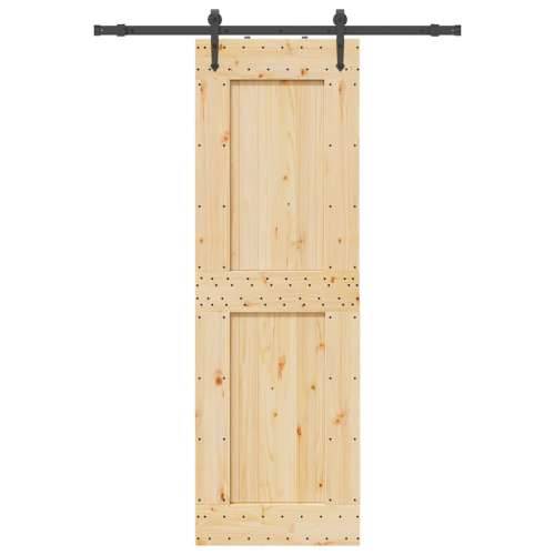 Klizna vrata s priborom za montažu 70 x 210 cm masivna borovina - 70 x 210 cm (152.5 cm) 1 Četvrtasto Cijena