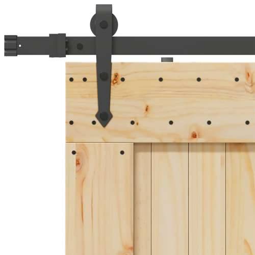 Klizna vrata s priborom za montažu 70 x 210 cm masivna borovina - 70 x 210 cm (152.5 cm) 1 Četvrtasto Cijena