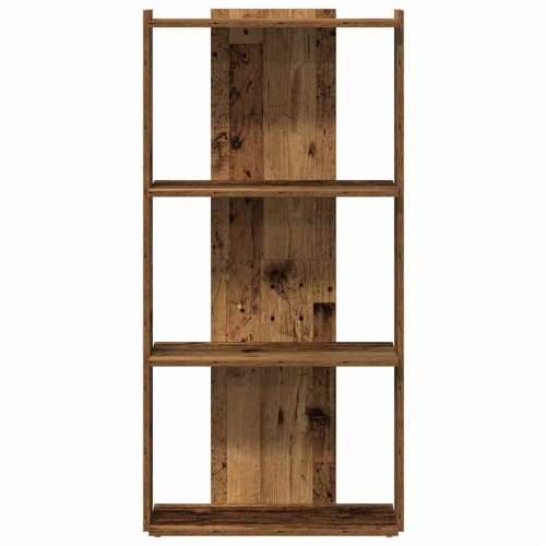 Regal za knjige s 3 razina boja staro drvo 60x30x120 cm drveni - Staro drvo 60 x 30 x 120 cm 1 Cijena
