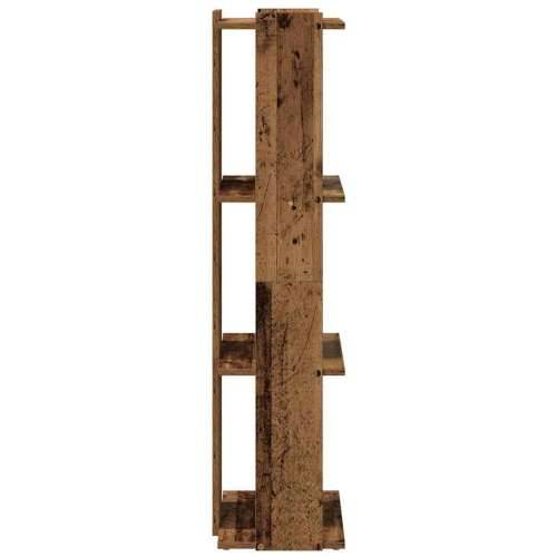 Regal za knjige s 3 razina boja staro drvo 60x30x120 cm drveni - Staro drvo 60 x 30 x 120 cm 1 Cijena