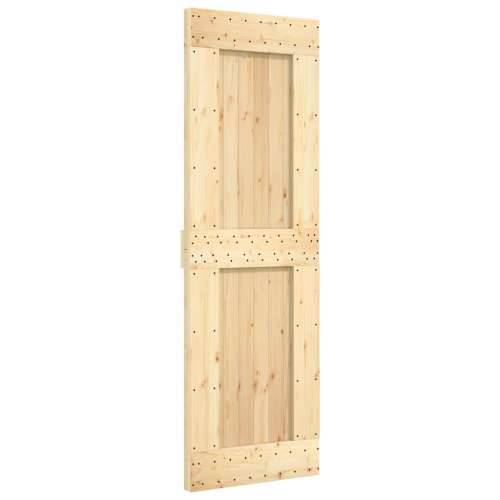 Klizna vrata s priborom za montažu 70 x 210 cm masivna borovina - 70 x 210 cm (213.5 cm) 1 Četvrtasto Cijena