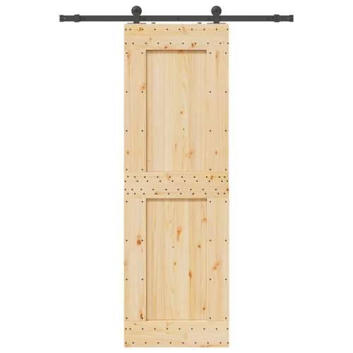 Klizna vrata s priborom za montažu 70 x 210 cm masivna borovina - 70 x 210 cm (152.5 cm) 1 Četvrtasto Cijena