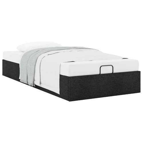 Otomanski okvir kreveta bez madraca crni 90x190 cm od tkanine - Crna 90 x 190 cm Cijena