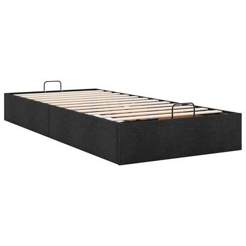 Otomanski okvir kreveta bez madraca crni 90x190 cm od tkanine - Crna 90 x 190 cm Cijena