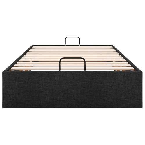 Otomanski okvir kreveta bez madraca crni 90x190 cm od tkanine - Crna 90 x 190 cm Cijena
