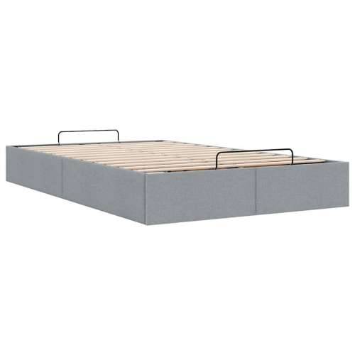 Okvir za krevet bez madraca svjetlosivi 120x190 cm od tkanine - Svjetlosiva 120 x 190 cm Cijena
