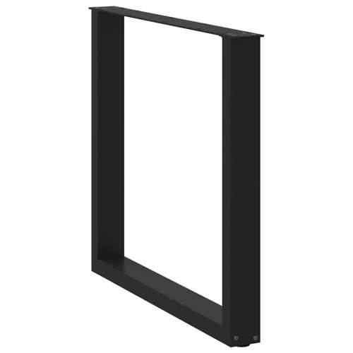 Noge za blagovaonski stol U-oblik 2 kom Crne 90 x (72-73) cm Čelik - Crna 90 x (72-73) cm 2 1 Cijena