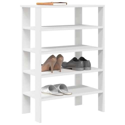 Stalak za cipele bijeli 61x32x87,5 cm od konstruiranog drva - Bijela 1 87.5 cm Cijena