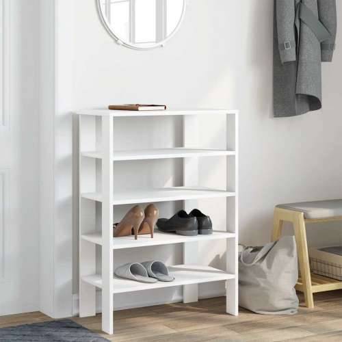 Stalak za cipele bijeli 61x32x87,5 cm od konstruiranog drva - Bijela 1 87.5 cm Cijena