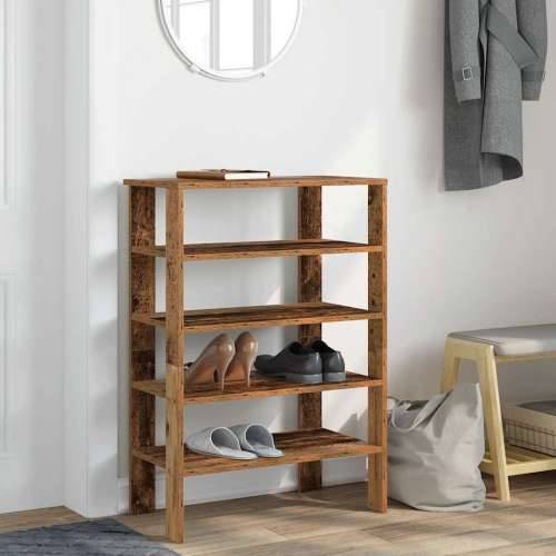 Stalak za cipele boja staro drvo 61x32x87,5cm konstruirano drvo - Staro drvo 1 87.5 cm Cijena