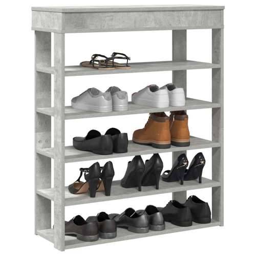 Stalak za cipele boja betona 80x30x98 cm konstruirano drvo - Beton siva 1 80 cm Cijena