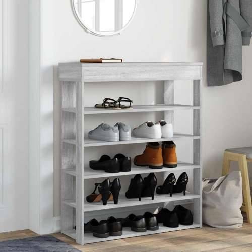 Stalak za cipele boja hrasta 80x30x98 cm konstruirano drvo - Sivi hrast sonoma 1 80 cm Cijena