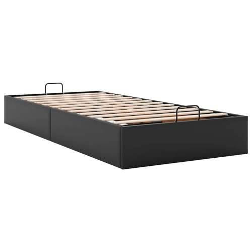 Otomanski okvir kreveta bez madraca crni 80x200 cm umjetne kože - Crna 80 x 200 cm Cijena