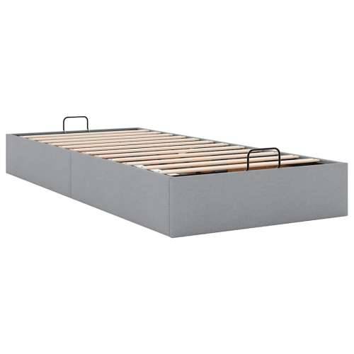 Okvir kreveta bez madraca svjetlosivi 90x200 cm od tkanine - Svjetlosiva 90 x 200 cm Cijena