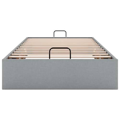 Okvir kreveta bez madraca svjetlosivi 90x200 cm od tkanine - Svjetlosiva 90 x 200 cm Cijena