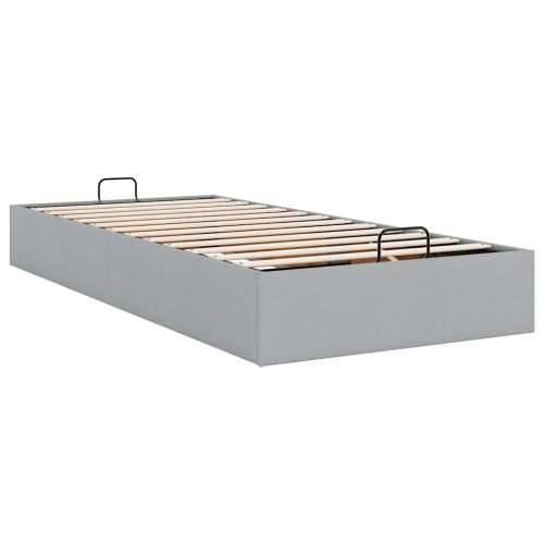 Okvir kreveta bez madraca svjetlosivi 90x200 cm od tkanine - Svjetlosiva 90 x 200 cm Cijena