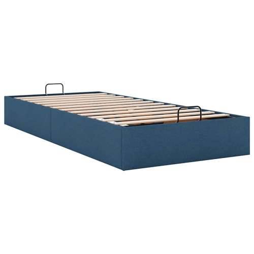 Otomanski okvir kreveta bez madraca plavi 90x200 cm od tkanine - Plava 90 x 200 cm Cijena