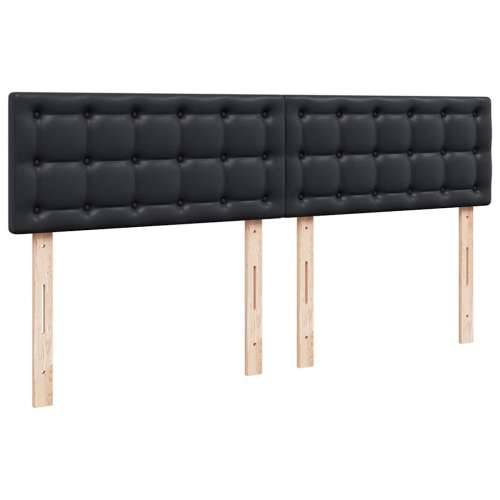 Otomanski okvir kreveta s madracem crni 160x200cm umjetna koža - Crna 160 x 200 cm Cijena