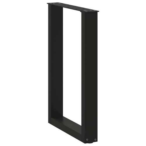 Noge za blagovaonski stol U-oblik 2 kom Crne 50 x (72-73) cm Čelik - Crna 50 x (72-73) cm 2 1 Cijena