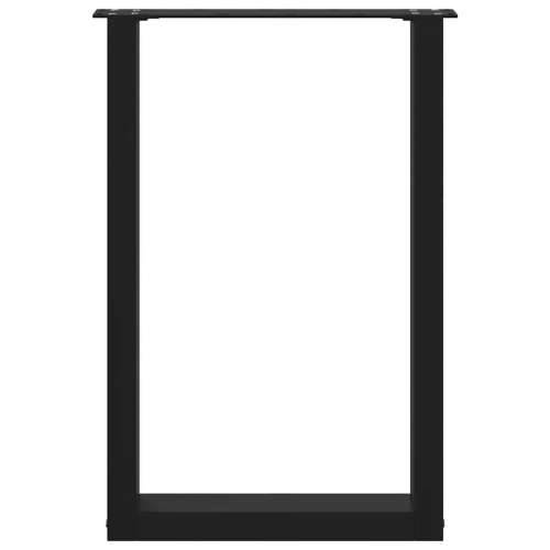 Noge za blagovaonski stol U-oblik 2 kom Crne 50 x (72-73) cm Čelik - Crna 50 x (72-73) cm 2 1 Cijena
