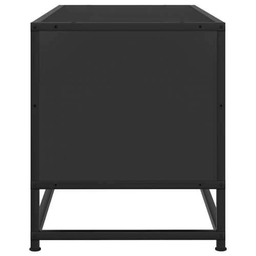 TV ormarić crni 80x34,5x40 cm konstruirano drvo i metal - Crna 1 Cijena