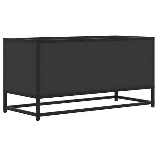 TV ormarić crni 80x34,5x40 cm konstruirano drvo i metal - Crna 1 Cijena
