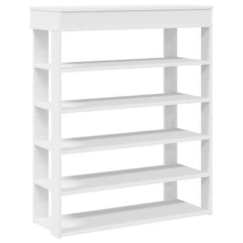 Stalak za cipele bijeli 80x30x98 cm od konstruiranog drva - Bijela 1 80 cm Cijena