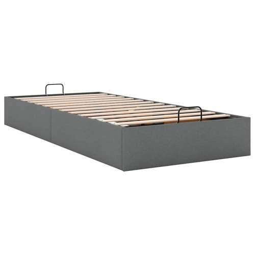 Okvir za krevet bez madraca tamnosivi 90x190 cm od tkanine - Tamno siva 90 x 190 cm Cijena