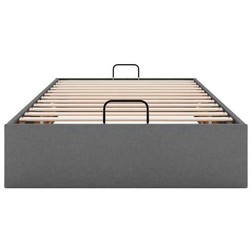 Okvir za krevet bez madraca tamnosivi 90x200 cm od tkanine - Tamno siva 90 x 200 cm Cijena