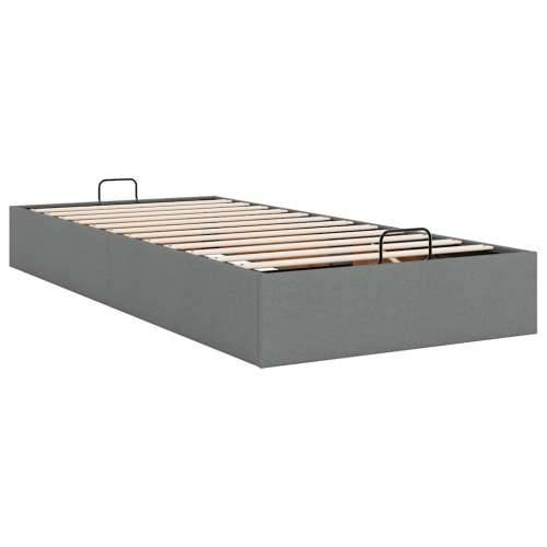 Okvir za krevet bez madraca tamnosivi 90x200 cm od tkanine - Tamno siva 90 x 200 cm Cijena