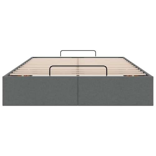Okvir za krevet bez madraca tamnosivi 120x190 cm od tkanine - Tamno siva 120 x 190 cm Cijena