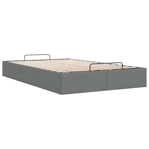 Okvir za krevet bez madraca tamnosivi 120x190 cm od tkanine - Tamno siva 120 x 190 cm Cijena